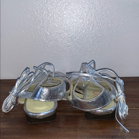 YOU by Croc Silver Wrap Around Sandals - Picture 5 of 8